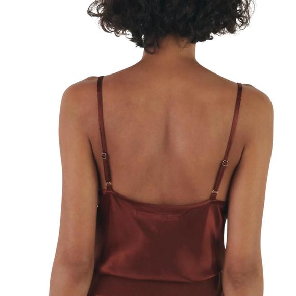 NEW ENZA COSTA bias cut cami in umber - Picture 2 of 2